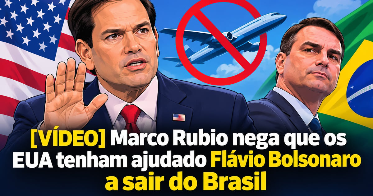 [VÍDEO] Marco Rubio nega que os EUA tenham ajudado Flávio Bolsonaro a sair do Brasil