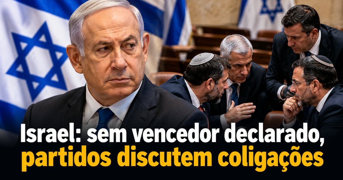 Israel: sem vencedor declarado, partidos discutem coligações