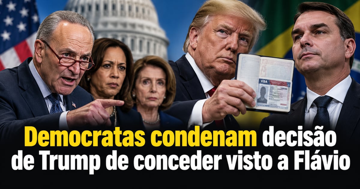 Democratas condenam decisão de Trump de conceder visto a Flávio